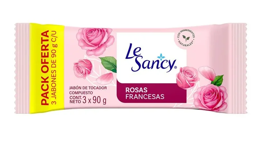 JABON LE SANCY ROSAS FRANCESAS 36X3X90G