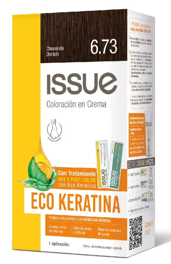 KIT ISSUE ECO KERA N 6.73 CHOCOL DORADO X10