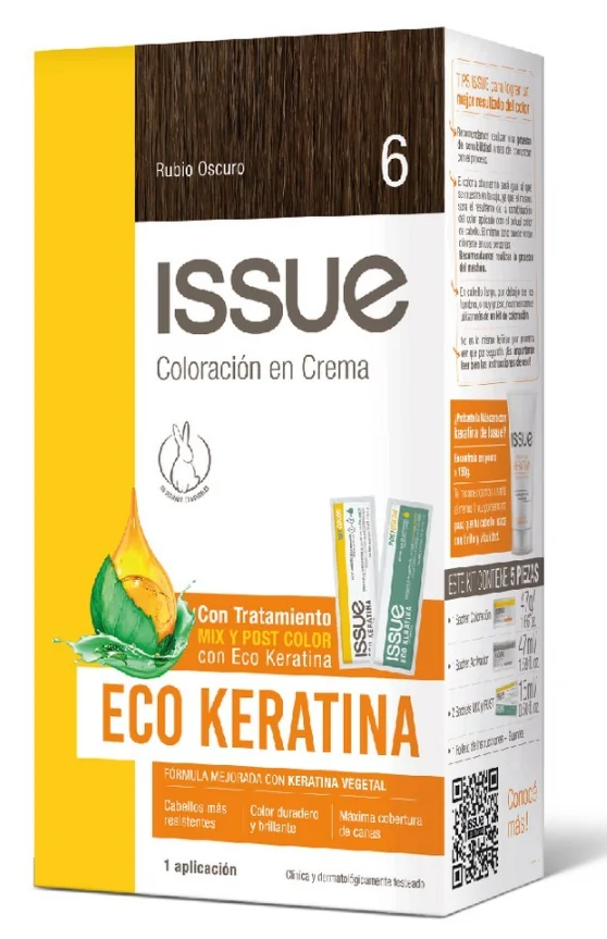 KIT ISSUE ECO KERA N 6 RUBIO OSCURO X10
