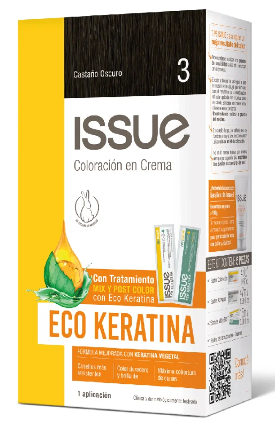 KIT ISSUE ECO KERA N 3 CASTAÑO OSCURO X10