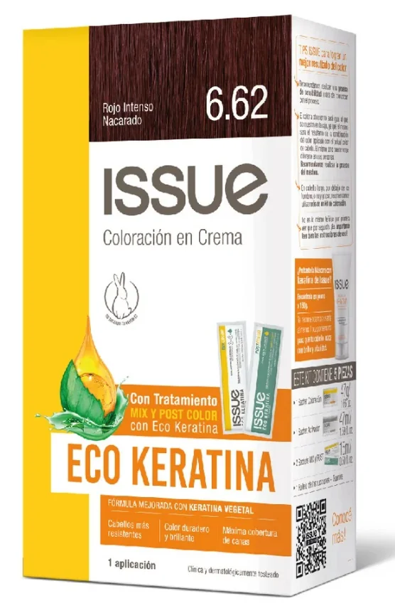 KIT ISSUE ECO KERA N 6.62 ROJO INTENSO NACA X10
