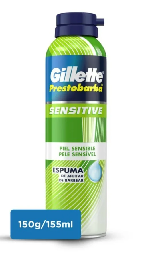 ESPUMA AFEITAR GILLETTE SENSITVE 12X150g