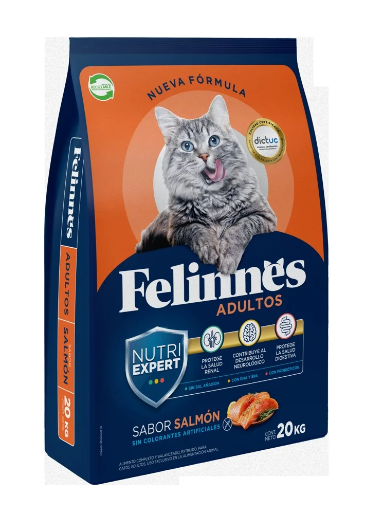 FELINNES PREMIUN ADULTO SALMON 20 KG