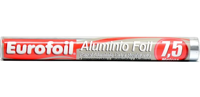 PAPEL ALUMINIO ECONOMICO EUROFOIL 25X 7.5 MTS