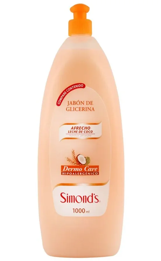 JABON AFRECHO LECHE COCO SIMONDS FCO 12X1LT
