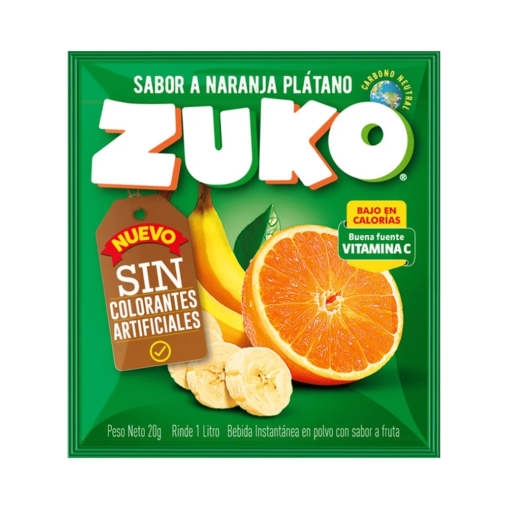 JUGO ZUKO NARANJA PLATANO 16X10 UN