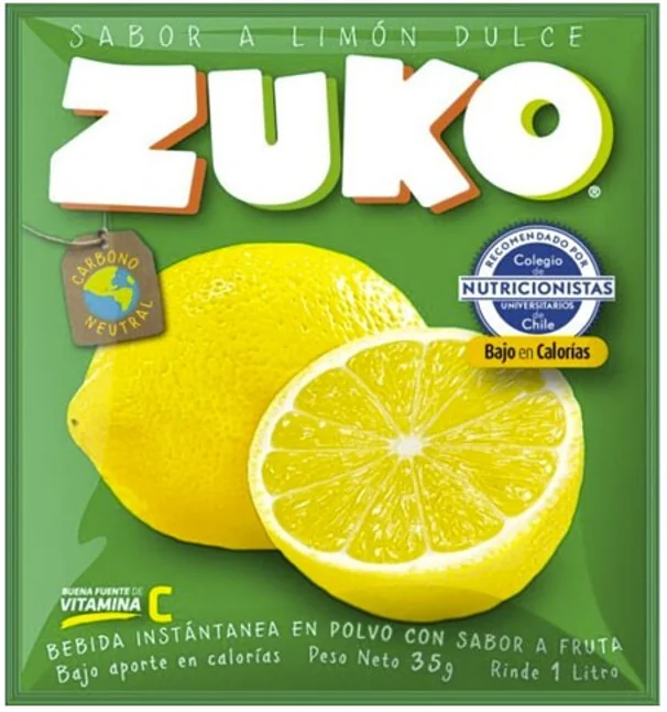 JUGO ZUKO LIMON DULCE 16X10UN