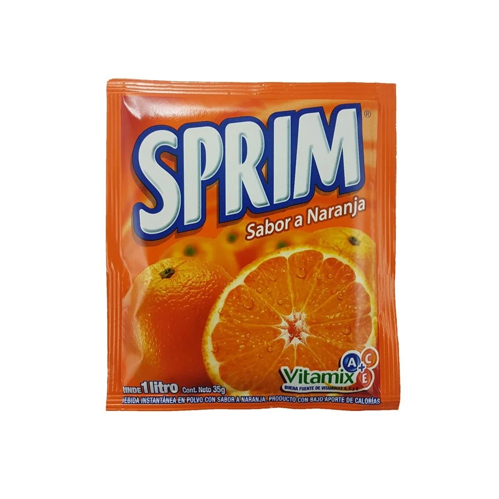 SPRIM NARANJA/PLATANO DP 8X10X20 GRS