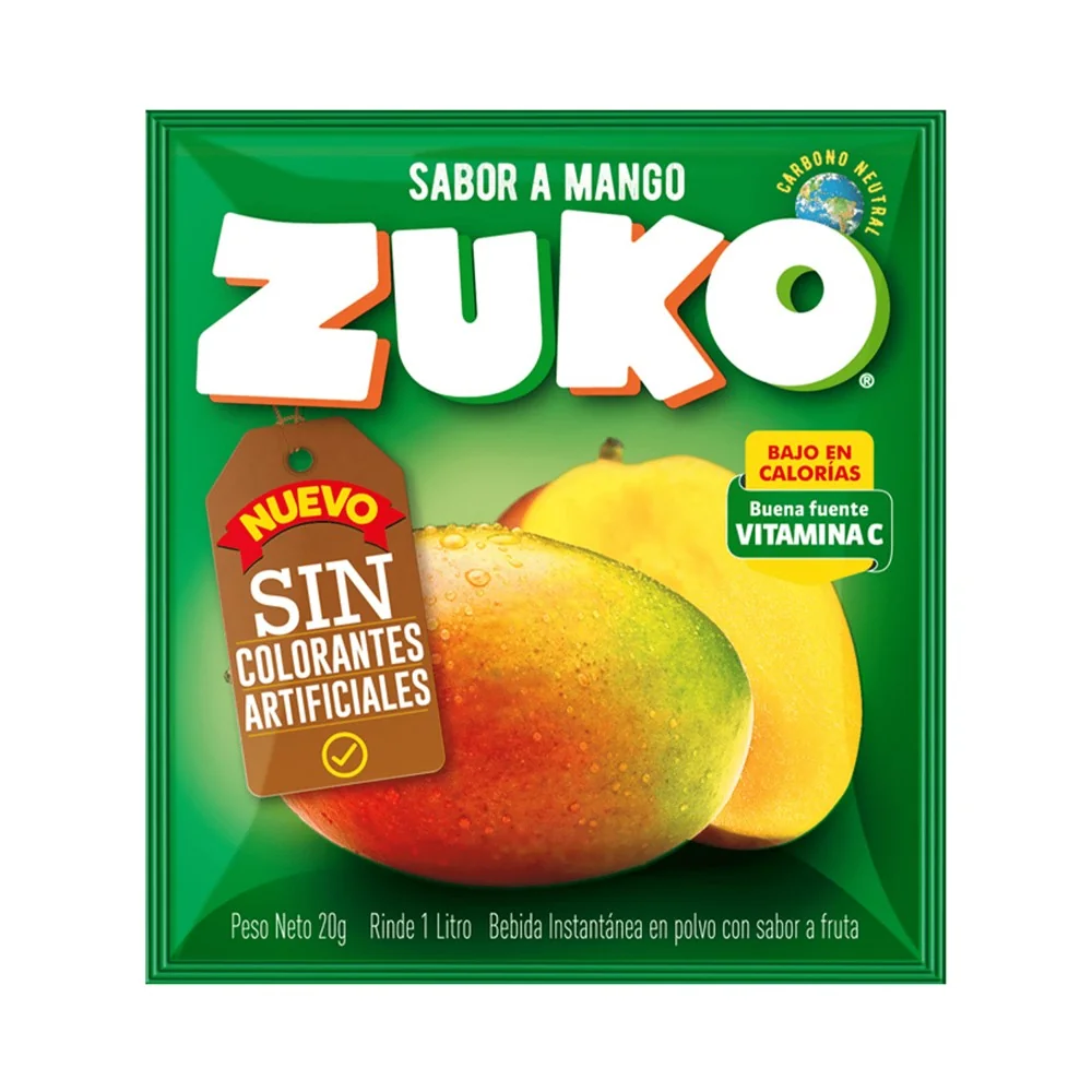 JUGO ZUKO MANGO 16X10X15GRS.