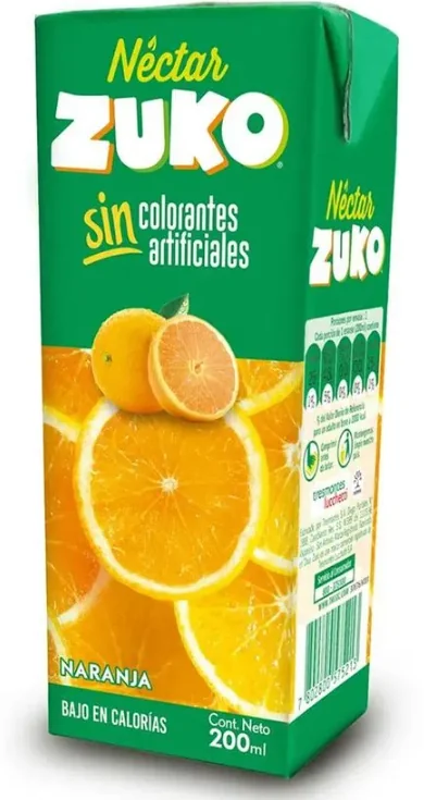 JUGO ZUKO NARANJA 4X6X200ML