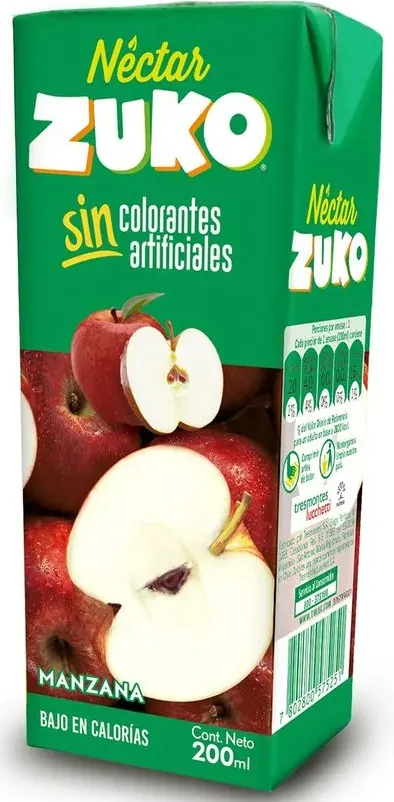 JUGO ZUKO MANZANA 4X6X200ML