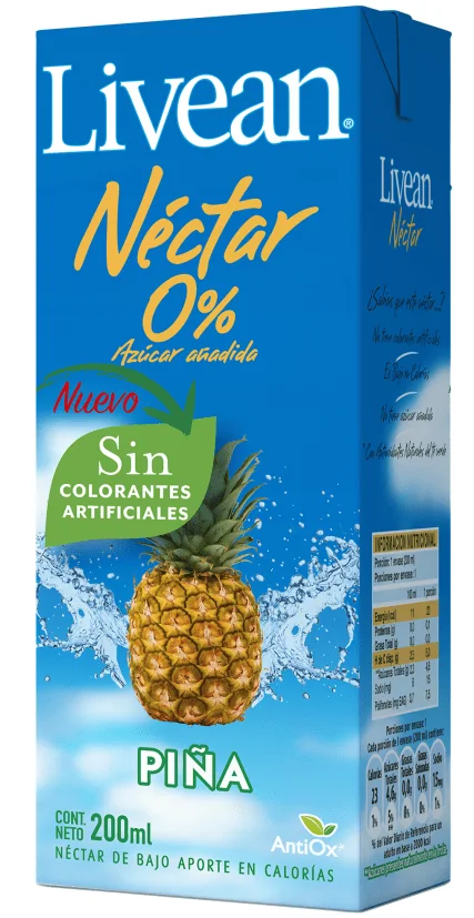 JUGO LIVEAN PIÑA 4X6X200ML