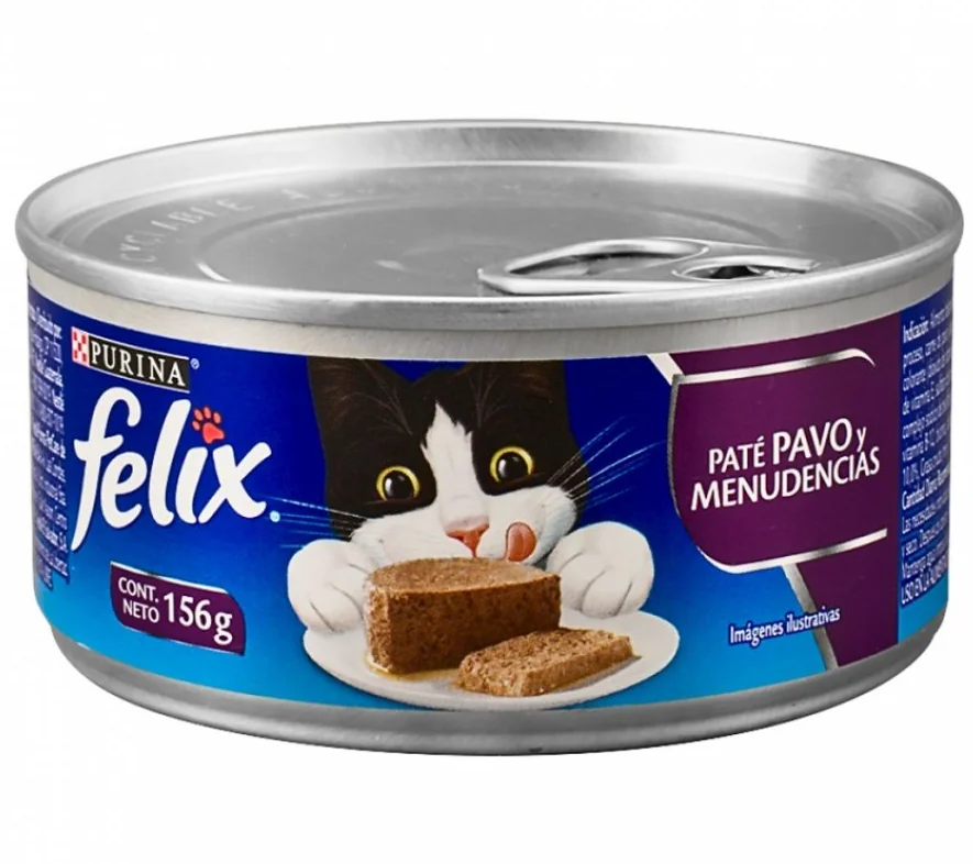 FELIX LATA SABOR PAVO Y MENUDENCIAS 0.156 GRS
