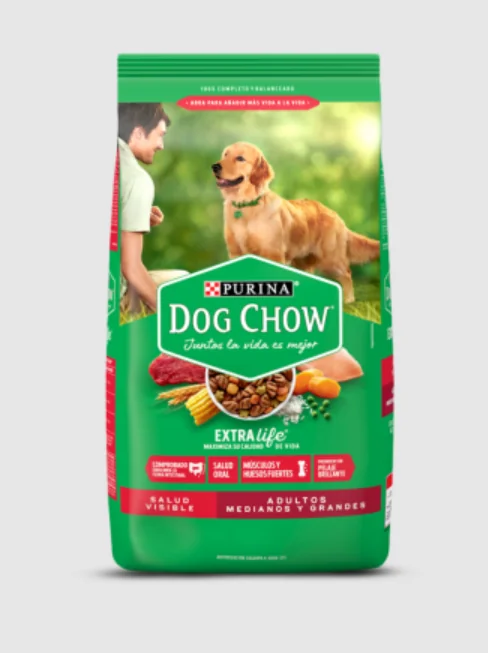 DOG CHOW ADULTO MEDIANOS Y GRANDES 19.5 KG.