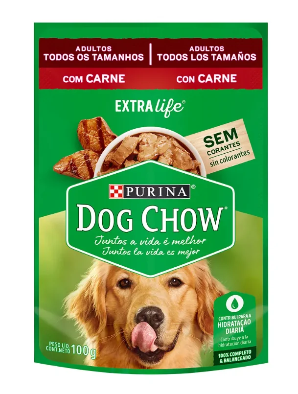 DOG CHOW ADULTO SOBRE SABOR CARNE 0.100 GRS