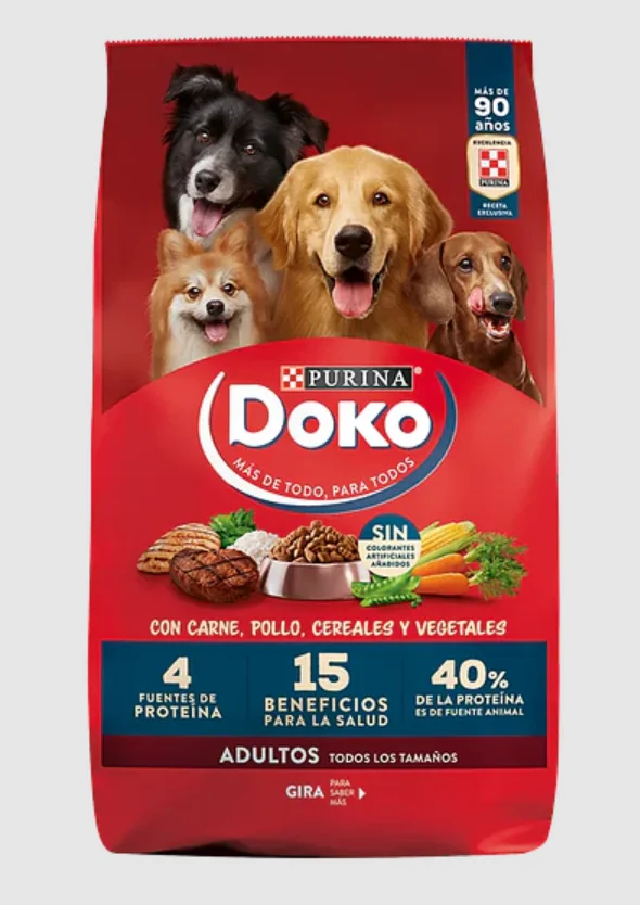 DOKO ADULTO MEDIANOS Y GRANDES SABOR CARNE. POLLO