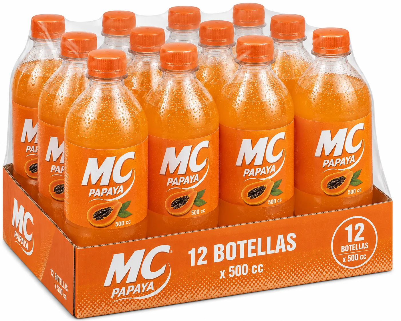 PET MC PAPAYA 12X500CC