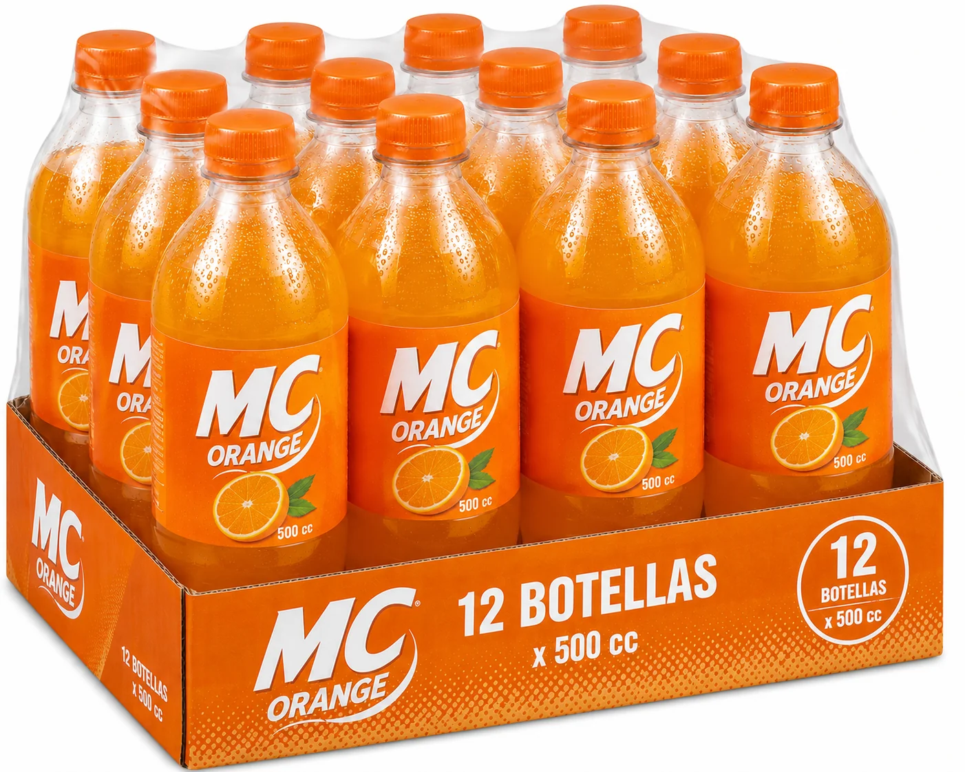 PET MC ORANGE 12X500CC