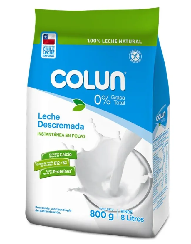 LECHE COLUN POLVO DESCR 12X800