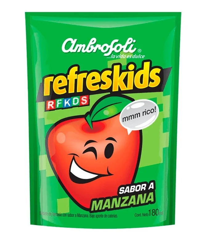 REFRESKIDS MANZANA 24X180 ML