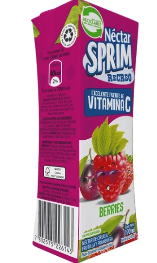 PACK NECTAR SPRIM BERRIES 8X3X190 ML