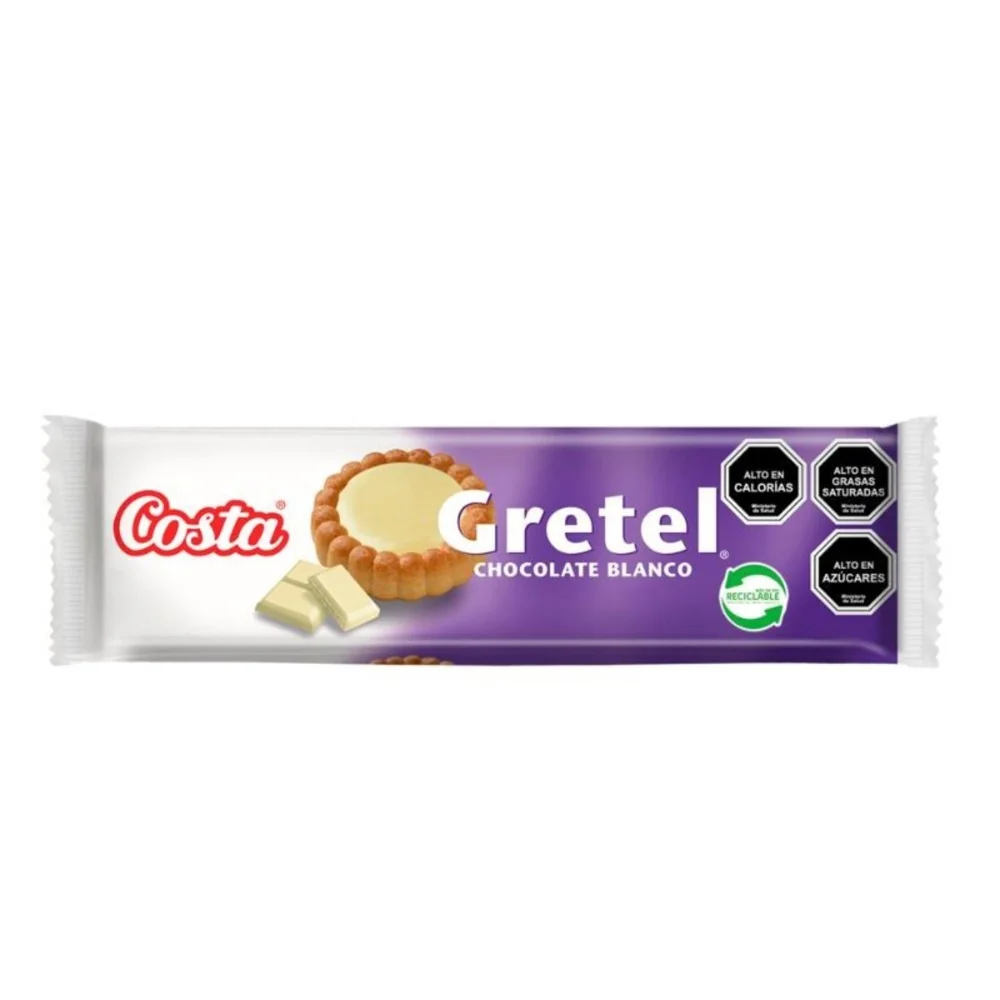 GRETEL COSTA CHOCO BLANCO 24X85 GR.