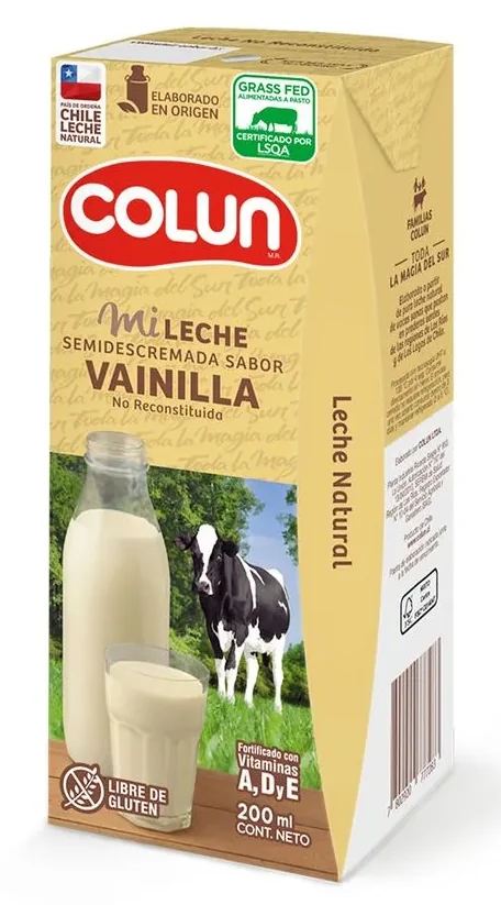 LECHE COLUN VAINILLA 24X200ML