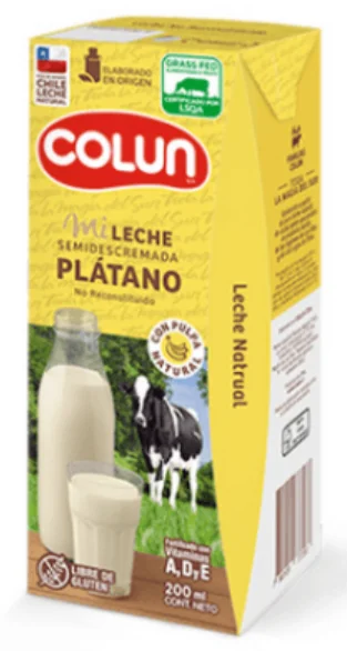 LECHE COLUN PLATANO 24X200ML