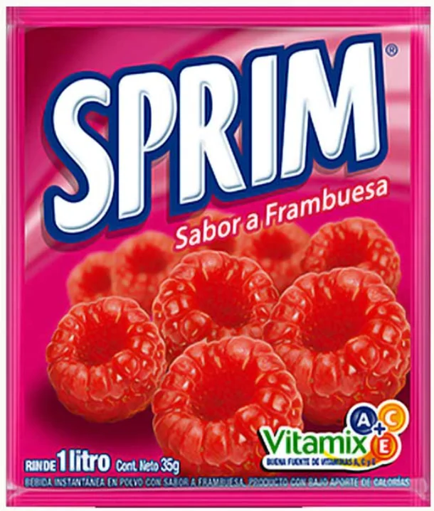 SPRIM FRAMBUESA 2LT 8X10X25 GR