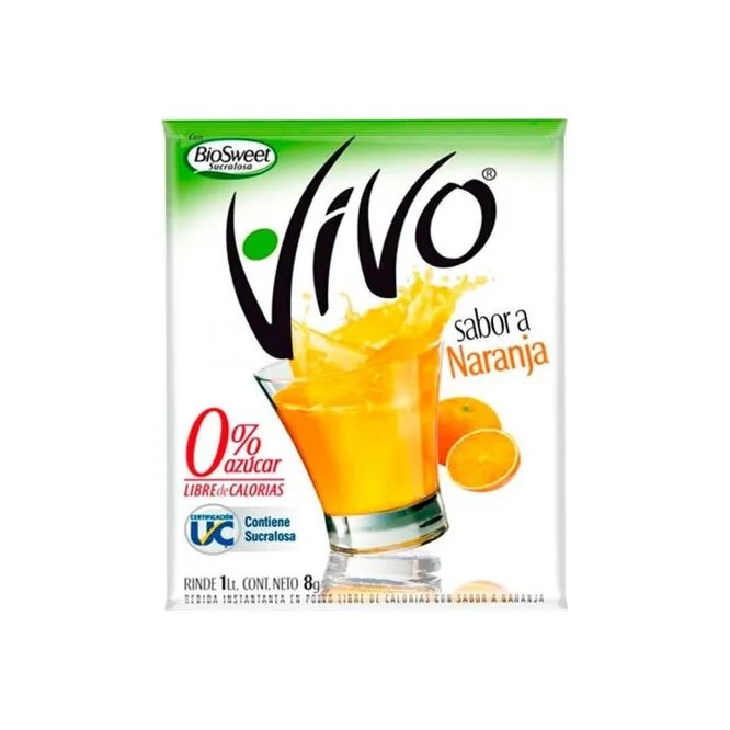 JUGO VIVO NARANJA DP 8X12X8 GRS