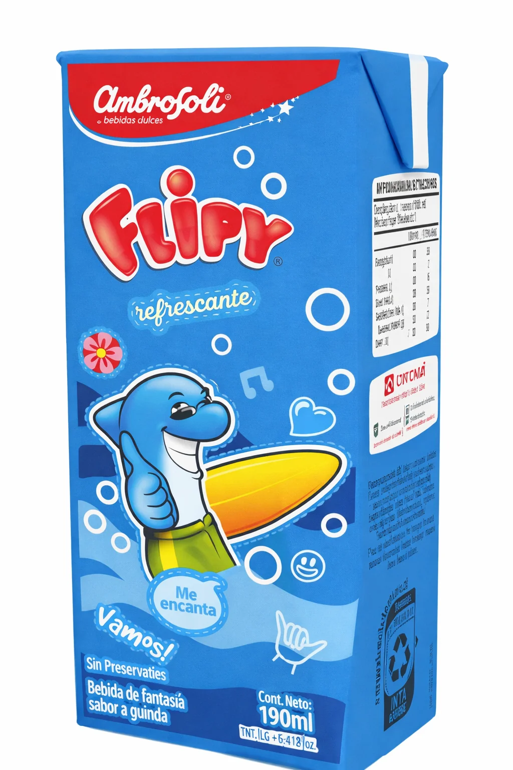 BEBIDA AMBROSOLI FLIPY 8X3X190ML