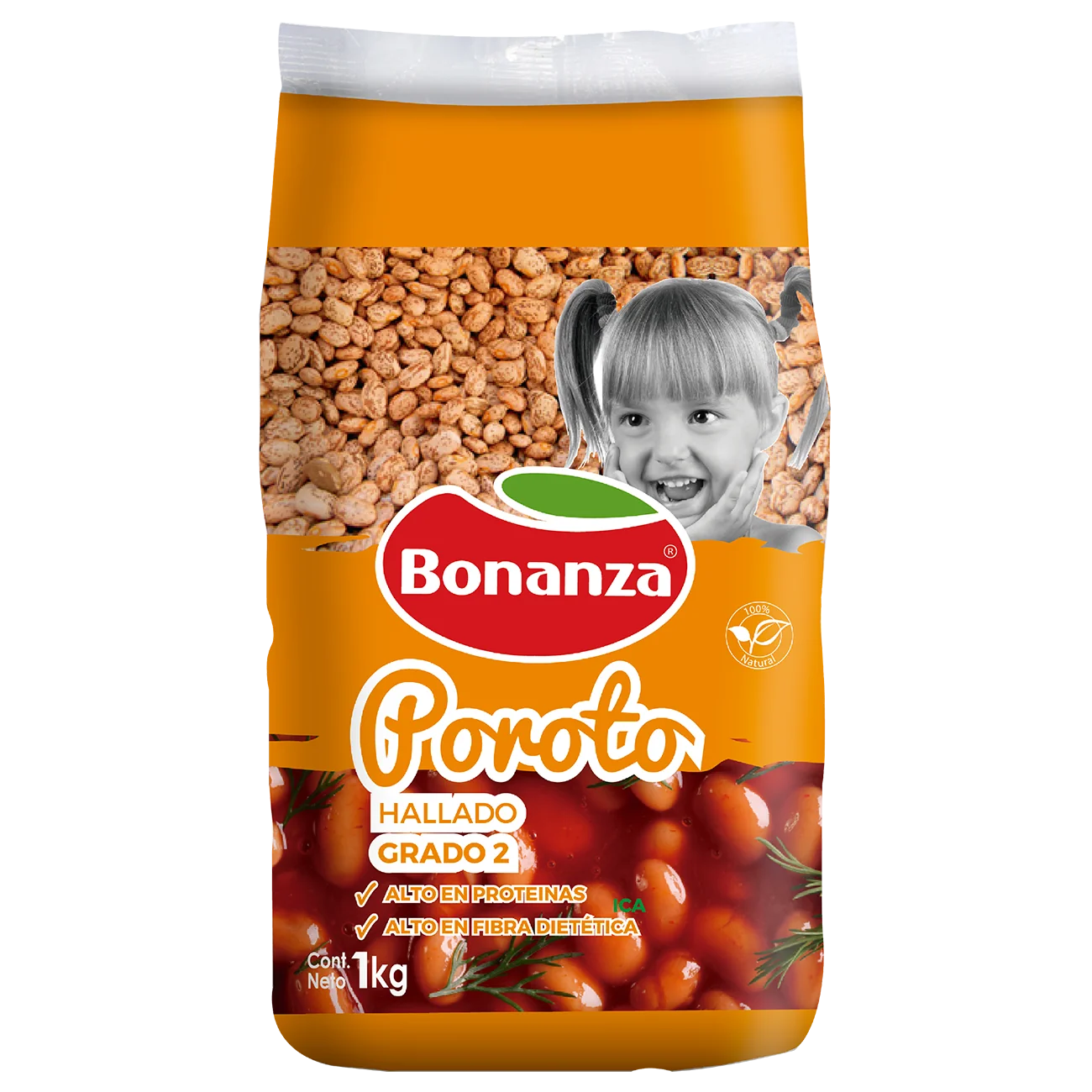 POROTO HALLADO BONANZA 10 X 1 KG