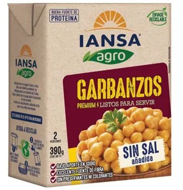 GARBANZOS IANSA TETRA 12x390G