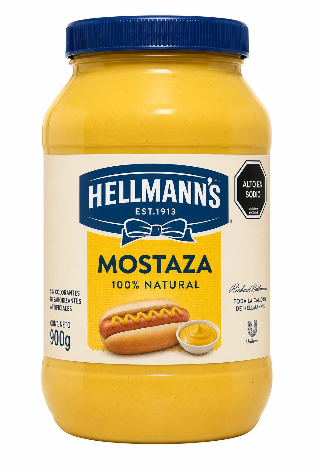 MOSTAZA HELLMANS 12X900GR