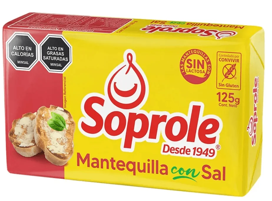 MANTEQUILLA SOPROLE PAN 80 X 125 G