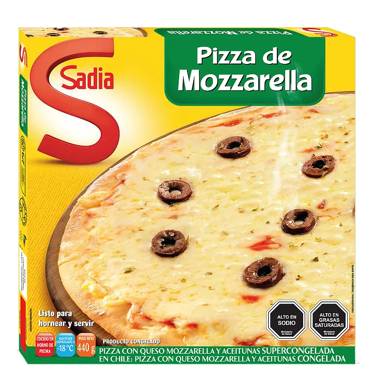 PIZZA SADIA MOZZA QUESO ACEI 12X440GR