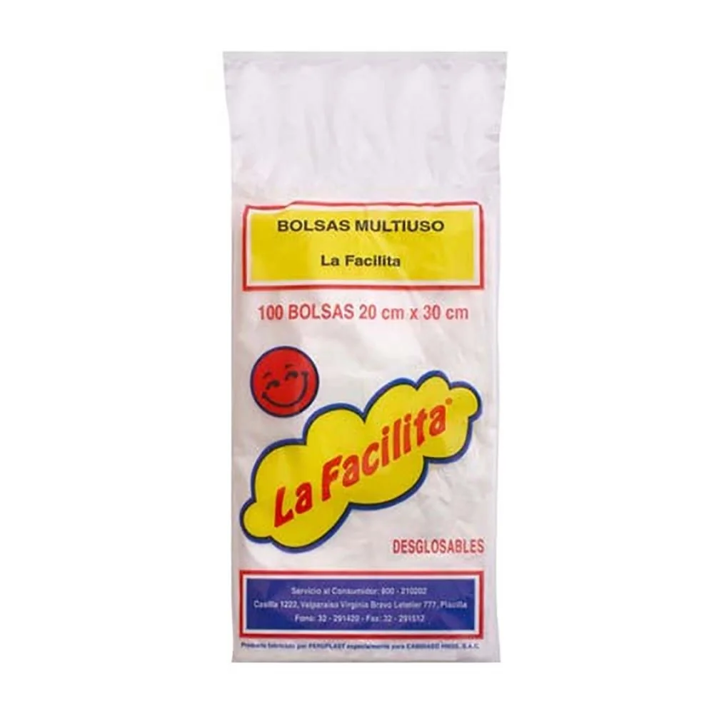 BOLSA FACILITA 20X30CM (24X100UND)