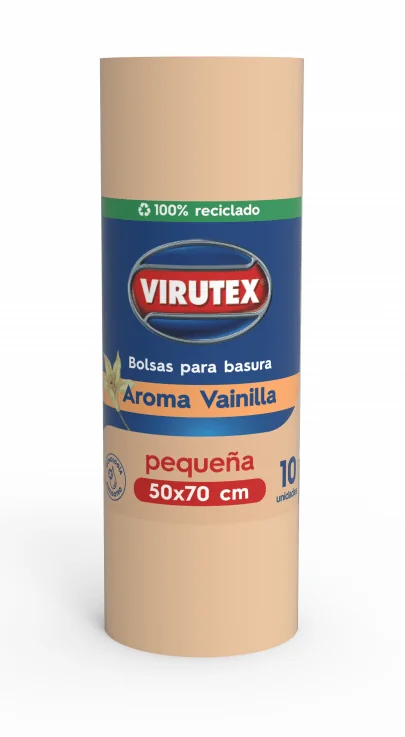 BOLSA BASURA VIRUTEX VAINILLA 50X70 10u