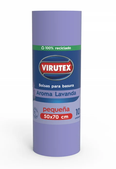 BOLSA BASURA VIRUTEX LAVANDA 50X70 10u