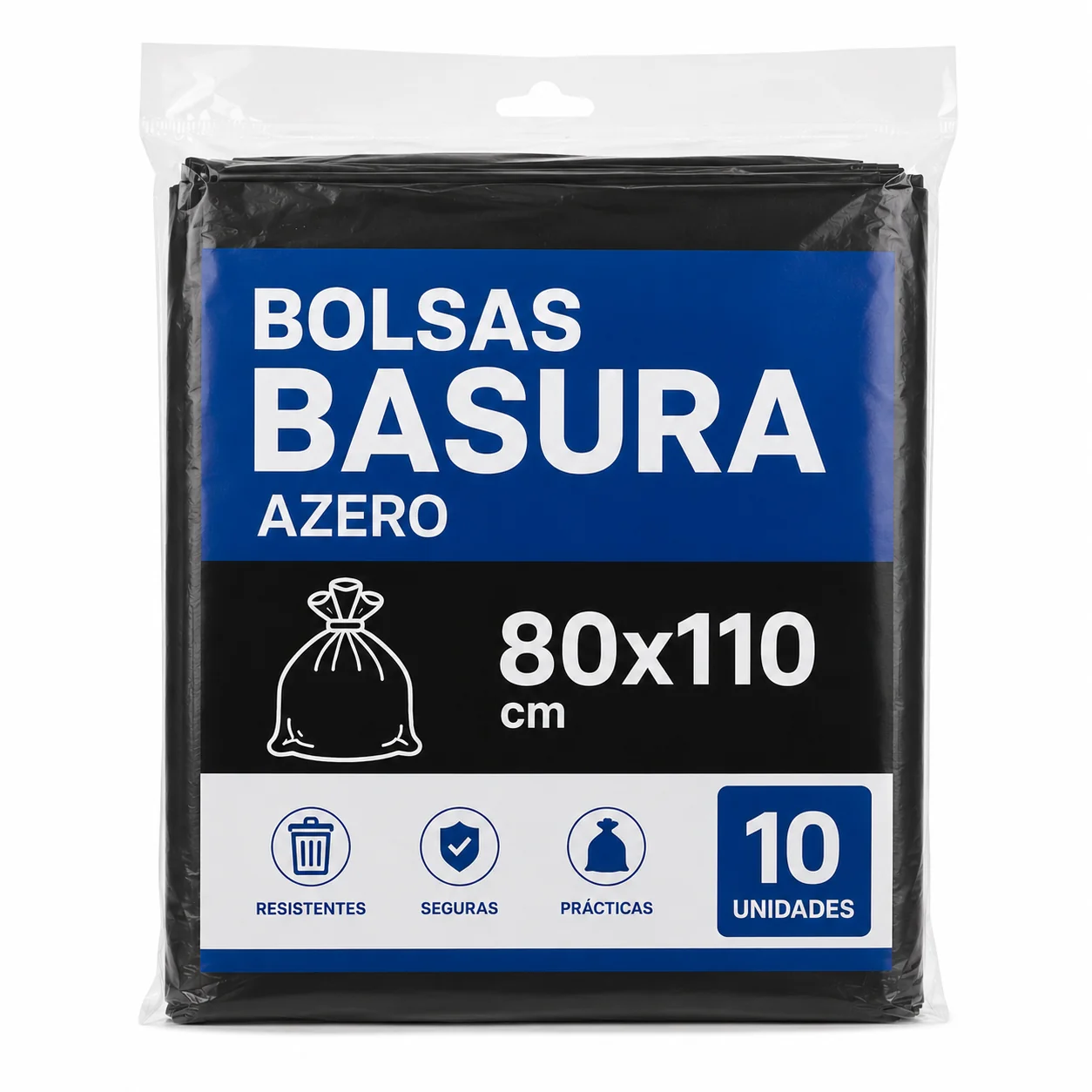 BOLSAS BASURA AZERO 80X110