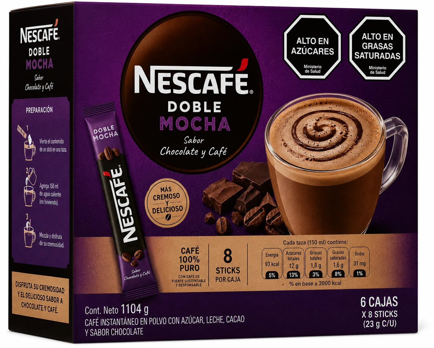 NESCAFE NESTLE DOBLE MOCHA 6(8x23g)