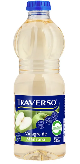 VINAGRE MANZANA TRAVERSO 24X250 CC.