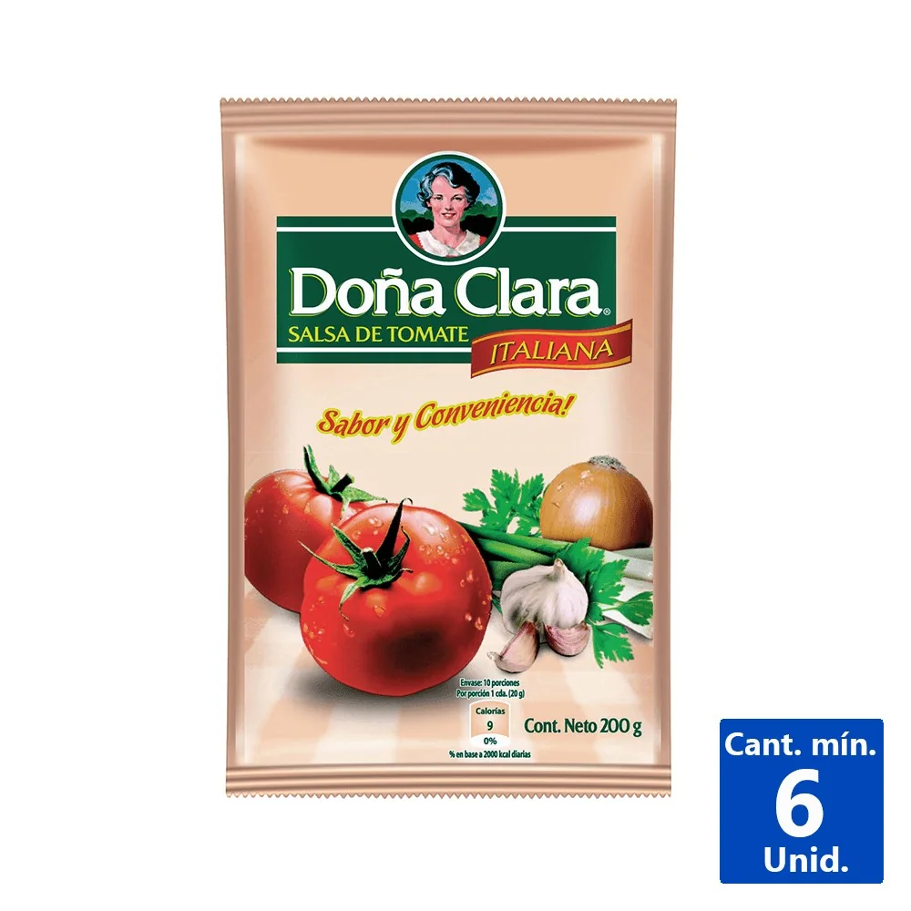 SALSA DE TOMATE DOÑA CLARA 36x200 GR