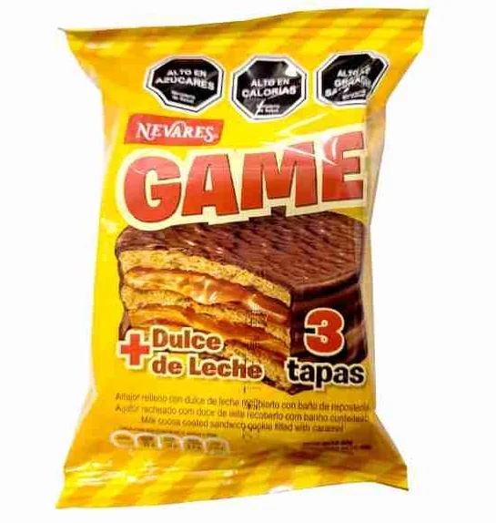 ALFAJOR GAME NEGRO 24 X 6OGR