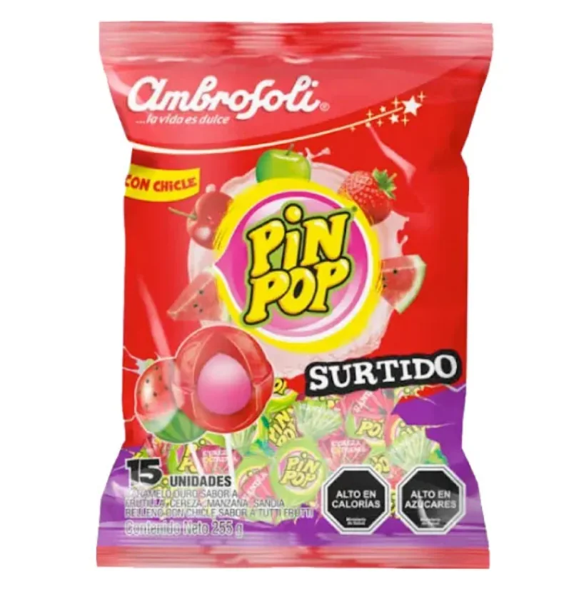 CARAMELO AMBROSOLIS PIN POP 18X15X17 GR