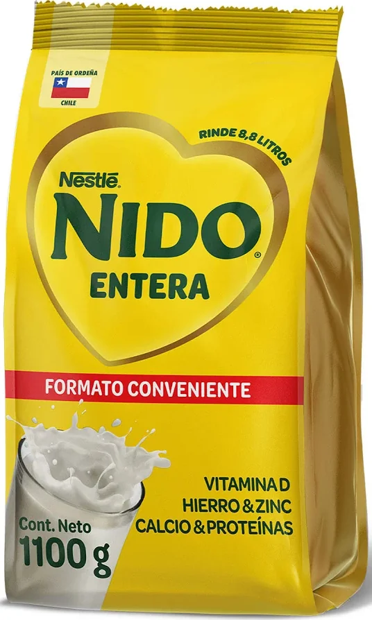 LECHE NIDO ENTERA BOLSA 10X1.100 GR