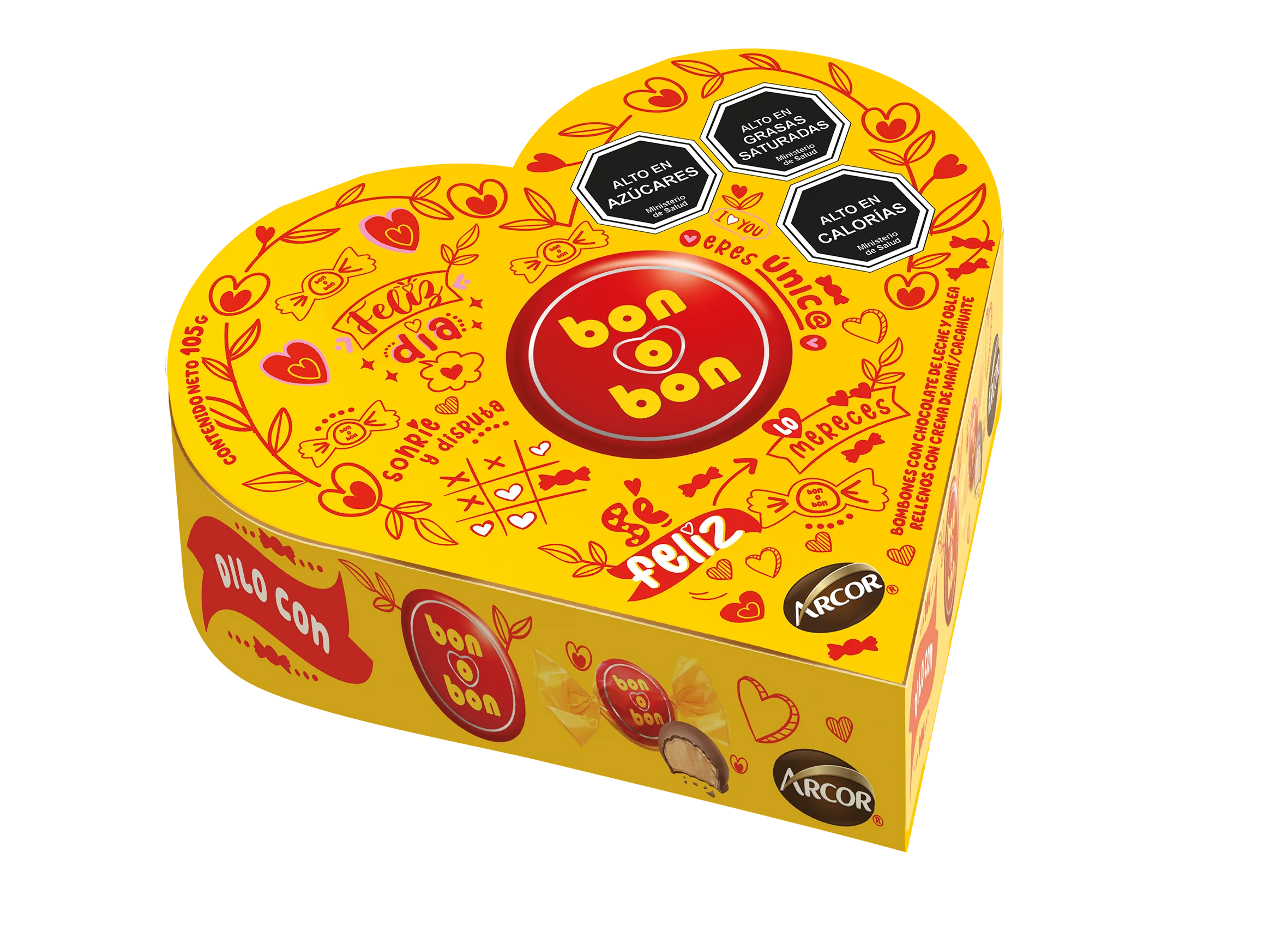 BON O BON CORAZON NVO 12X7X15G