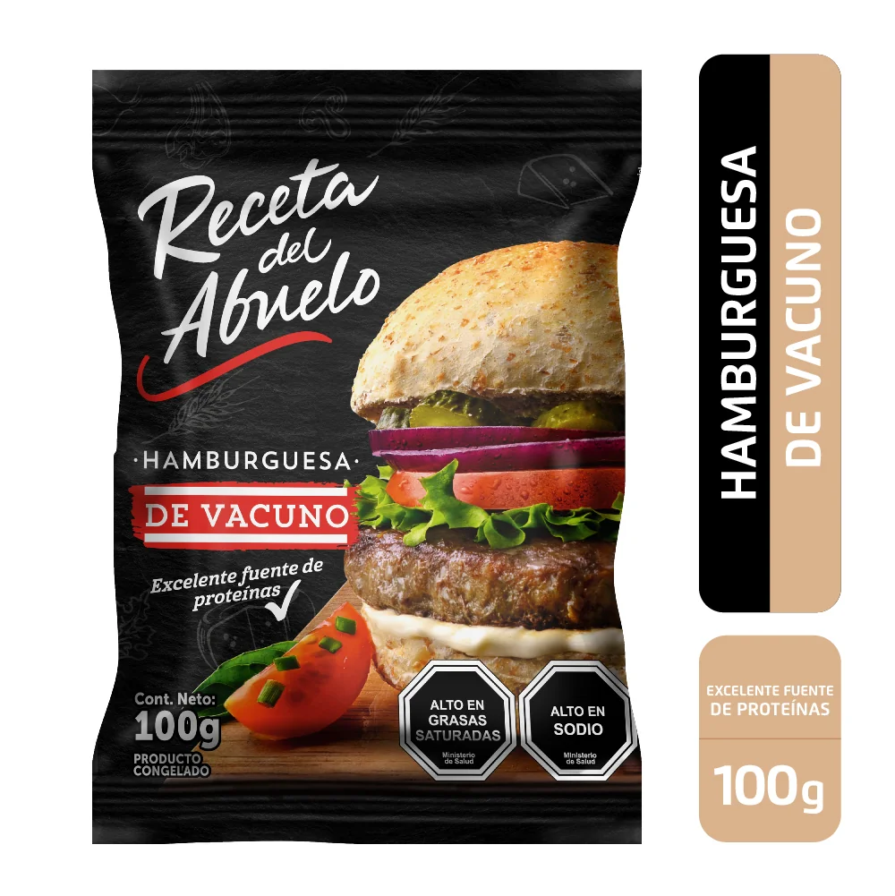 HAMB.RECETA  ABUE VACUNO 42X100GR