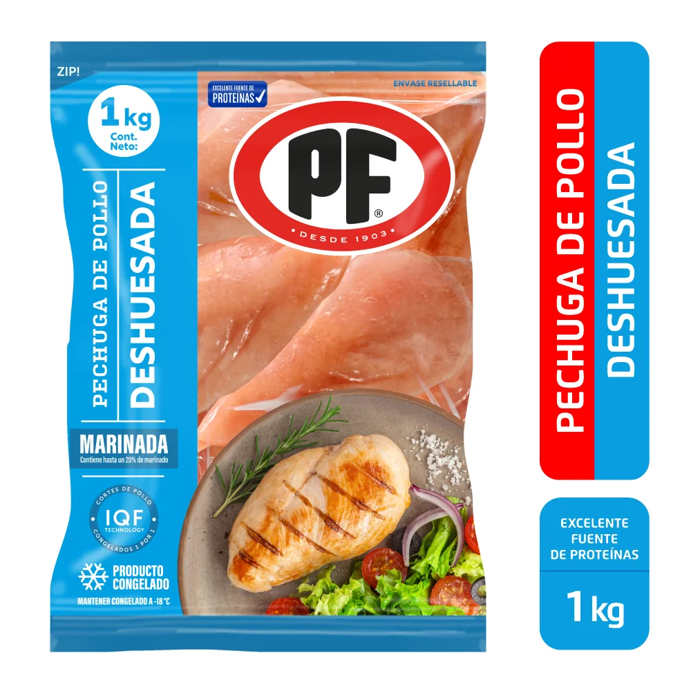 PECHUGA POLLO PF  DESHUESADA MARINADA  12X1 KILO