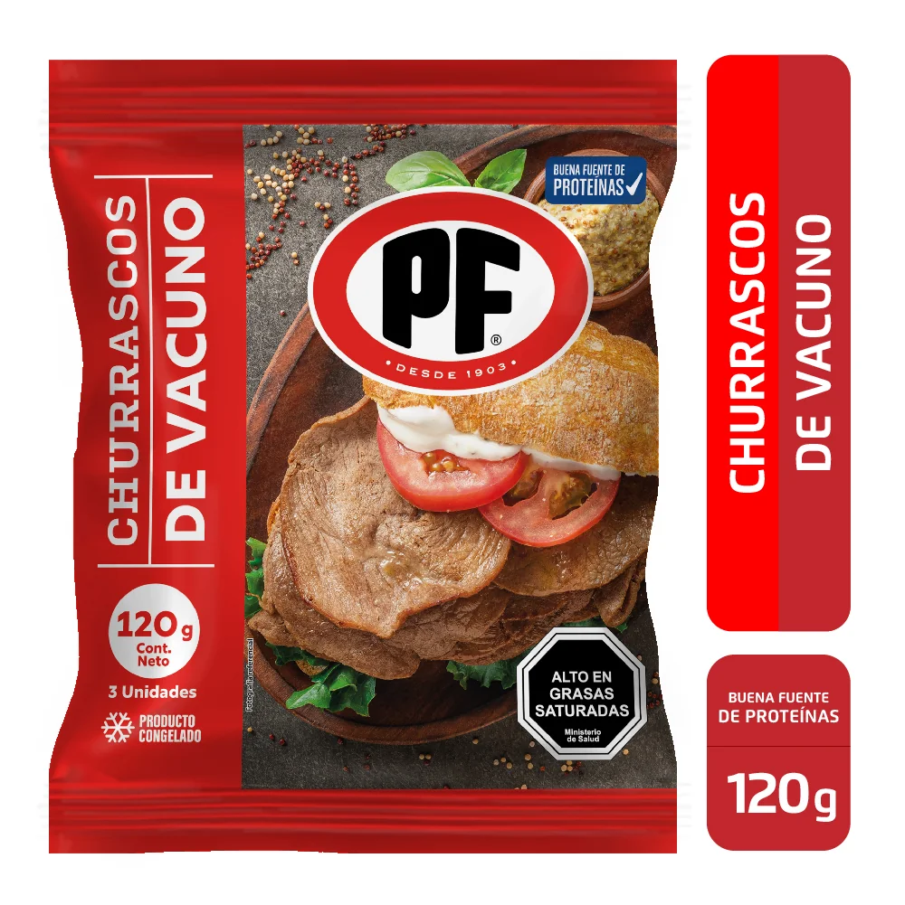 CHURRASCO PF VACUNO 36X120GR